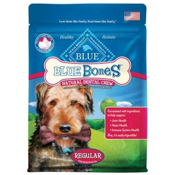 Blue Buffalo Blue Buffalo Bones Regular Size Dental Chews Dog Treat, 1.69 lbs. BB00907